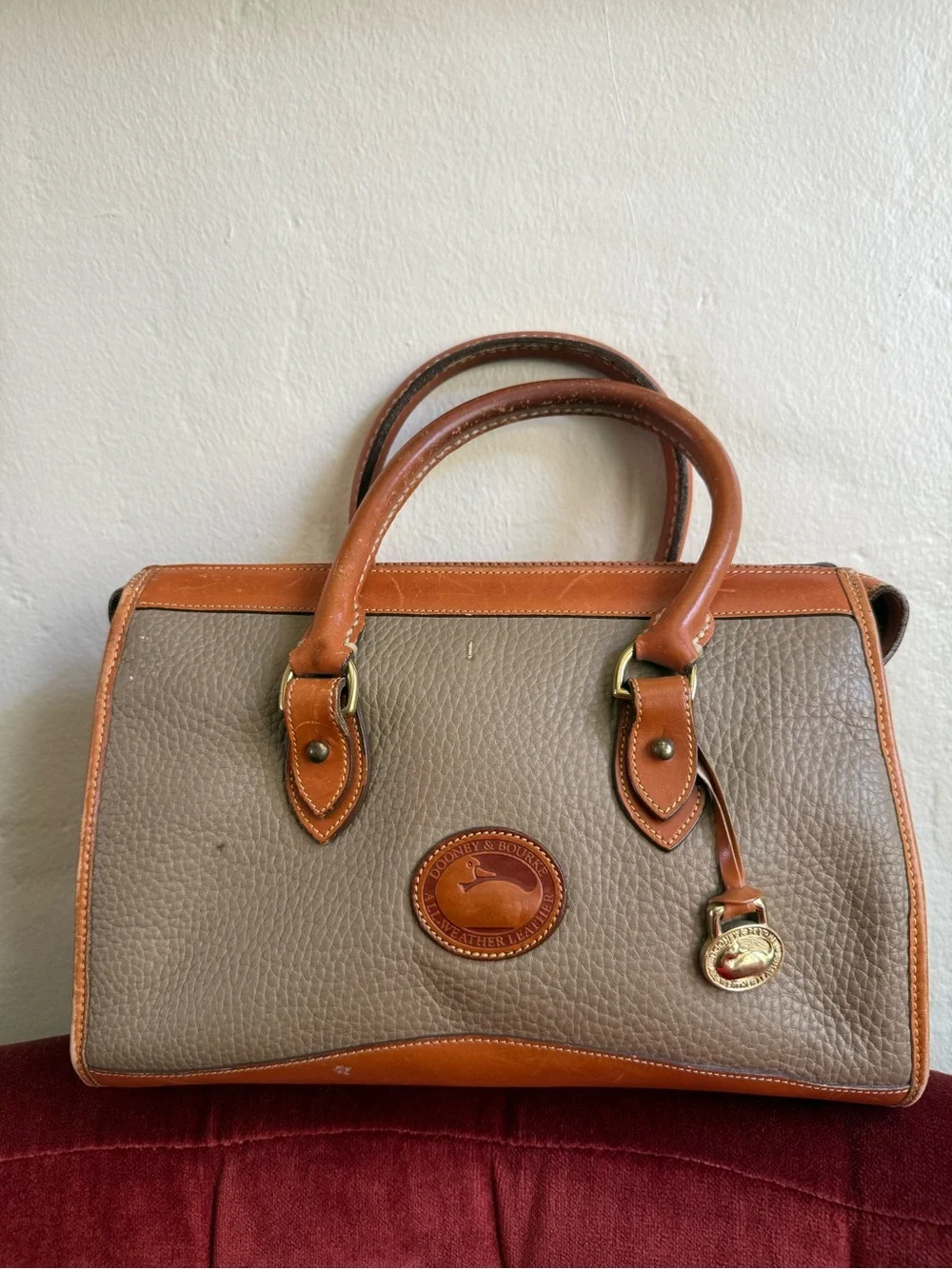 Dooney & Bourke vintage 90s All Weather leather satchel
